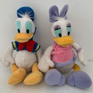 Disney's Daisy Duck & Donald Duck 10" Plush Collectible Stuffed Animals